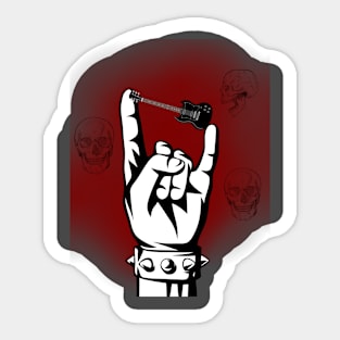 The hand of rock Sticker